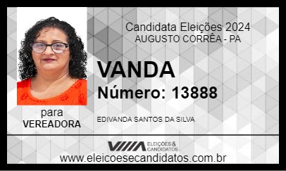 Candidato VANDA 2024 - AUGUSTO CORRÊA - Eleições