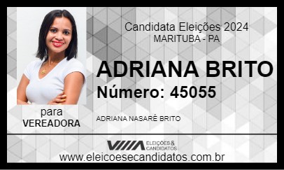 Candidato ADRIANA BRITO 2024 - MARITUBA - Eleições