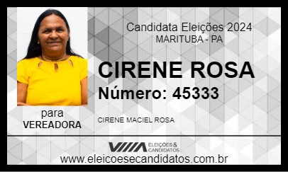 Candidato CIRENE ROSA 2024 - MARITUBA - Eleições