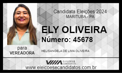 Candidato ELY OLIVEIRA 2024 - MARITUBA - Eleições