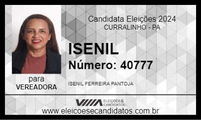 Candidato ISENIL 2024 - CURRALINHO - Eleições