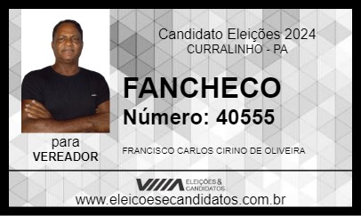 Candidato FANCHECO 2024 - CURRALINHO - Eleições