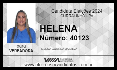 Candidato HELENA 2024 - CURRALINHO - Eleições