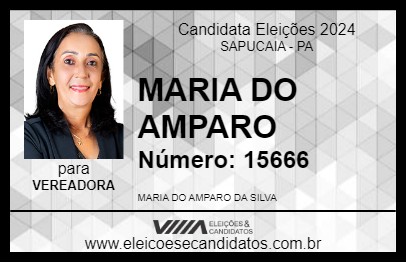 Candidato MARIA DO AMPARO 2024 - SAPUCAIA - Eleições