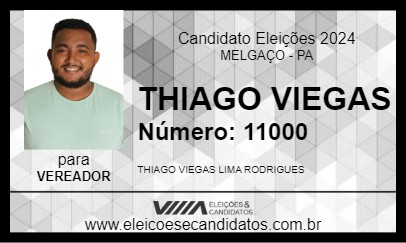 Candidato THIAGO VIEGAS 2024 - MELGAÇO - Eleições