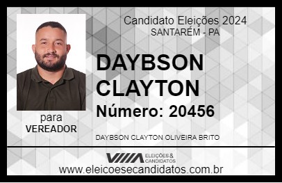 Candidato DAYBSON CLAYTON 2024 - SANTARÉM - Eleições