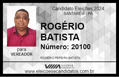 Candidato ROGÉRIO BATISTA 2024 - SANTARÉM - Eleições