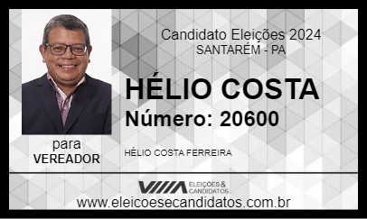 Candidato HÉLIO COSTA 2024 - SANTARÉM - Eleições