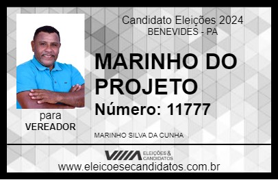 Candidato MARINHO DO PROJETO 2024 - BENEVIDES - Eleições