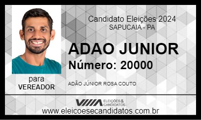 Candidato ADAO JUNIOR 2024 - SAPUCAIA - Eleições