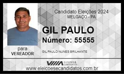 Candidato GIL PAULO 2024 - MELGAÇO - Eleições