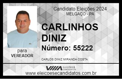 Candidato CARLINHOS DINIZ 2024 - MELGAÇO - Eleições