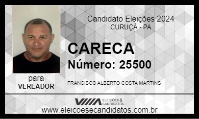 Candidato CARECA 2024 - CURUÇÁ - Eleições