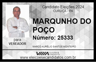 Candidato MARQUNHO DO POÇO 2024 - CURUÇÁ - Eleições