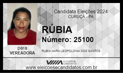 Candidato RÚBIA 2024 - CURUÇÁ - Eleições