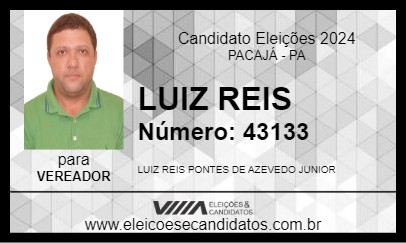 Candidato LUIZ REIS 2024 - PACAJÁ - Eleições