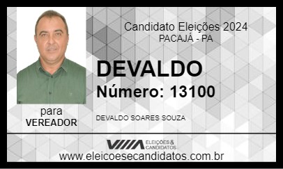 Candidato DEVALDO 2024 - PACAJÁ - Eleições