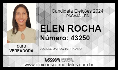 Candidato ELEN ROCHA 2024 - PACAJÁ - Eleições