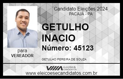 Candidato GETULHO INACIO 2024 - PACAJÁ - Eleições