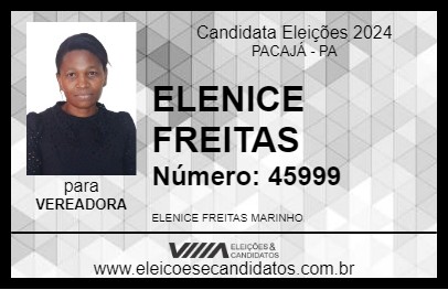 Candidato ELENICE FREITAS 2024 - PACAJÁ - Eleições