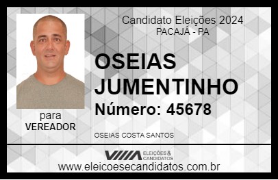 Candidato OSEIAS JUMENTINHO 2024 - PACAJÁ - Eleições