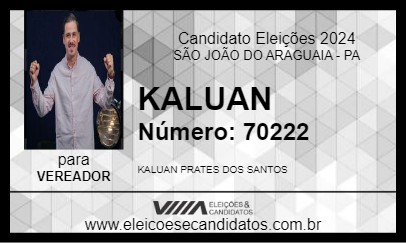 Candidato KALUAN 2024 - SÃO JOÃO DO ARAGUAIA - Eleições