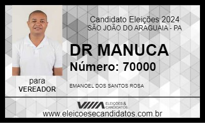 Candidato DR MANUCA 2024 - SÃO JOÃO DO ARAGUAIA - Eleições