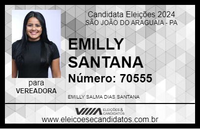 Candidato EMILLY SANTANA 2024 - SÃO JOÃO DO ARAGUAIA - Eleições