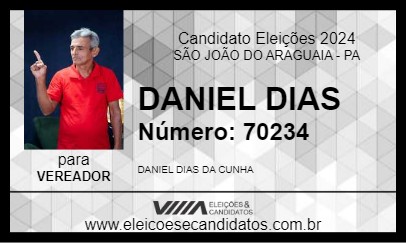 Candidato DANIEL DIAS 2024 - SÃO JOÃO DO ARAGUAIA - Eleições