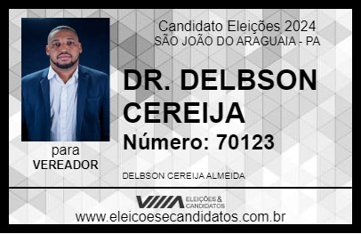 Candidato DR. DELBSON CEREIJA 2024 - SÃO JOÃO DO ARAGUAIA - Eleições