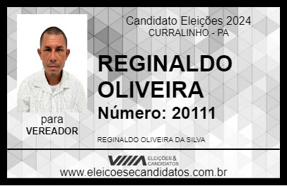 Candidato REGINALDO OLIVEIRA 2024 - CURRALINHO - Eleições