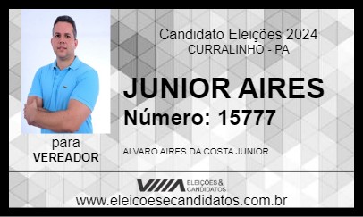 Candidato JUNIOR AIRES 2024 - CURRALINHO - Eleições