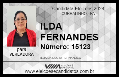 Candidato ILDA FERNANDES 2024 - CURRALINHO - Eleições