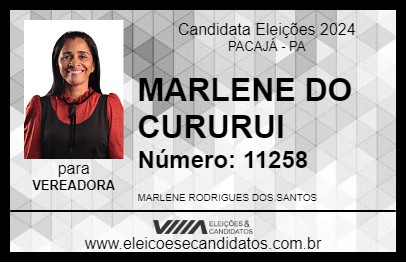 Candidato MARLENE DO CURURUI 2024 - PACAJÁ - Eleições