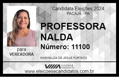 Candidato PROFESSORA NALDA 2024 - PACAJÁ - Eleições