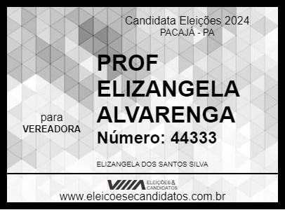 Candidato PROF ELIZANGELA ALVARENGA 2024 - PACAJÁ - Eleições