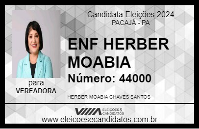 Candidato ENF HERBER MOABIA 2024 - PACAJÁ - Eleições