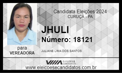 Candidato JHULI 2024 - CURUÇÁ - Eleições