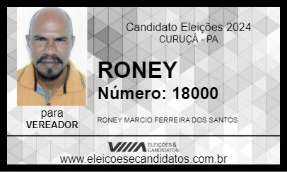 Candidato RONEY 2024 - CURUÇÁ - Eleições