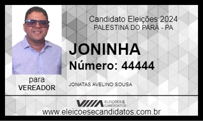 Candidato JONINHA 2024 - PALESTINA DO PARÁ - Eleições