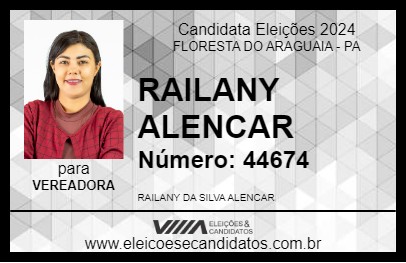 Candidato RAILANY ALENCAR 2024 - FLORESTA DO ARAGUAIA - Eleições