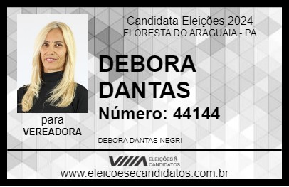 Candidato DEBORA DANTAS 2024 - FLORESTA DO ARAGUAIA - Eleições