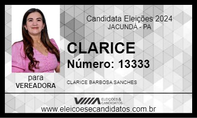 Candidato CLARICE 2024 - JACUNDÁ - Eleições