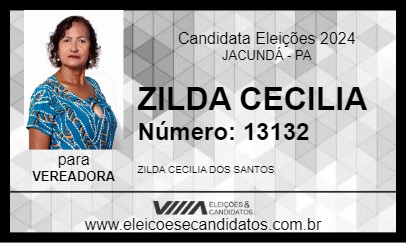 Candidato ZILDA CECILIA 2024 - JACUNDÁ - Eleições