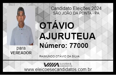 Candidato OTÁVIO AJURUTEUA 2024 - SÃO JOÃO DA PONTA - Eleições