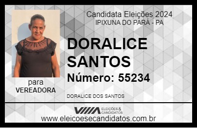 Candidato DORALICE SANTOS 2024 - IPIXUNA DO PARÁ - Eleições