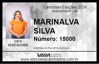 Candidato MARINALVA SILVA 2024 - MARAPANIM - Eleições