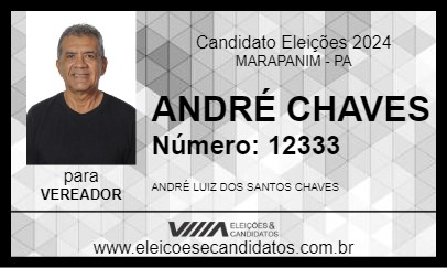 Candidato ANDRÉ CHAVES 2024 - MARAPANIM - Eleições