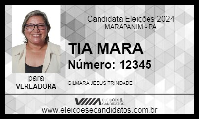 Candidato TIA MARA 2024 - MARAPANIM - Eleições