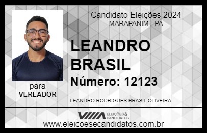 Candidato LEANDRO BRASIL 2024 - MARAPANIM - Eleições